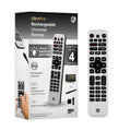 GE Rechargeable tv Remote and Control, Universal Remote for Samsung, Apple, Sony, Roku, LG Smart TVs, 4-Device, 80984