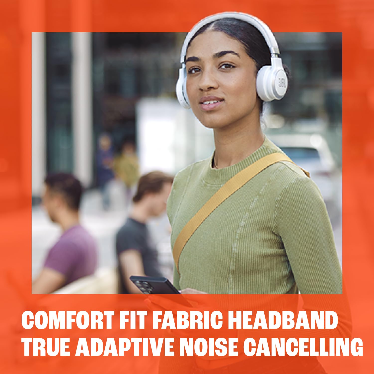 JBL Live 670NC - Wireless On-Ear Headphones with Adaptive Noise Cancelling with Smart Ambient, Up to 65H Battery Life with Speed Charge, Lightweight, Comfortable and Foldable Design (Sandstone)
