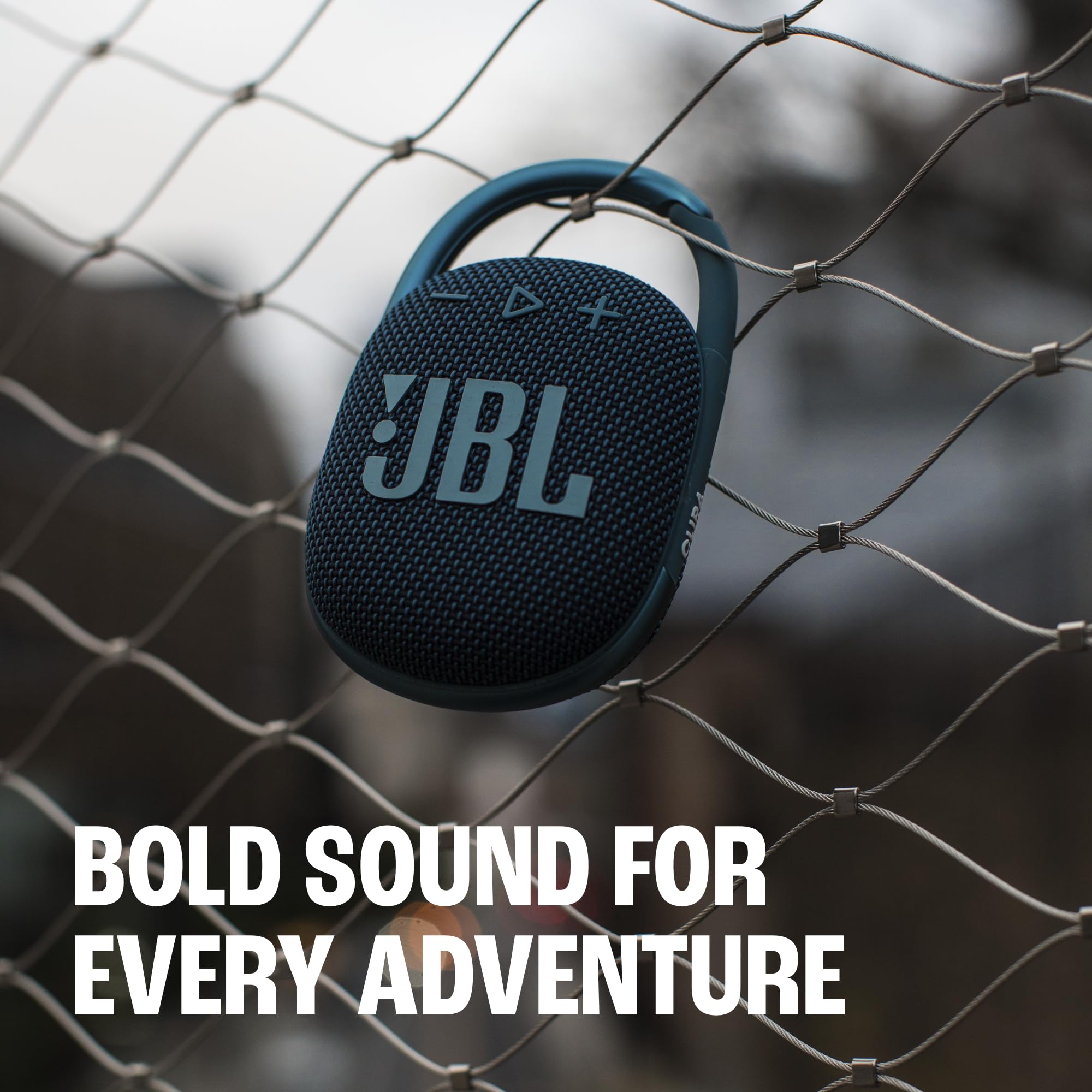 JBL Clip 4 - Portable Mini Bluetooth Speaker, Big Audio and Punchy bass, Integrated Carabiner, IP67 Waterproof and dustproof, 10 Hours of Playtime, Speaker for Home, Outdoor and Travel - (Squad)