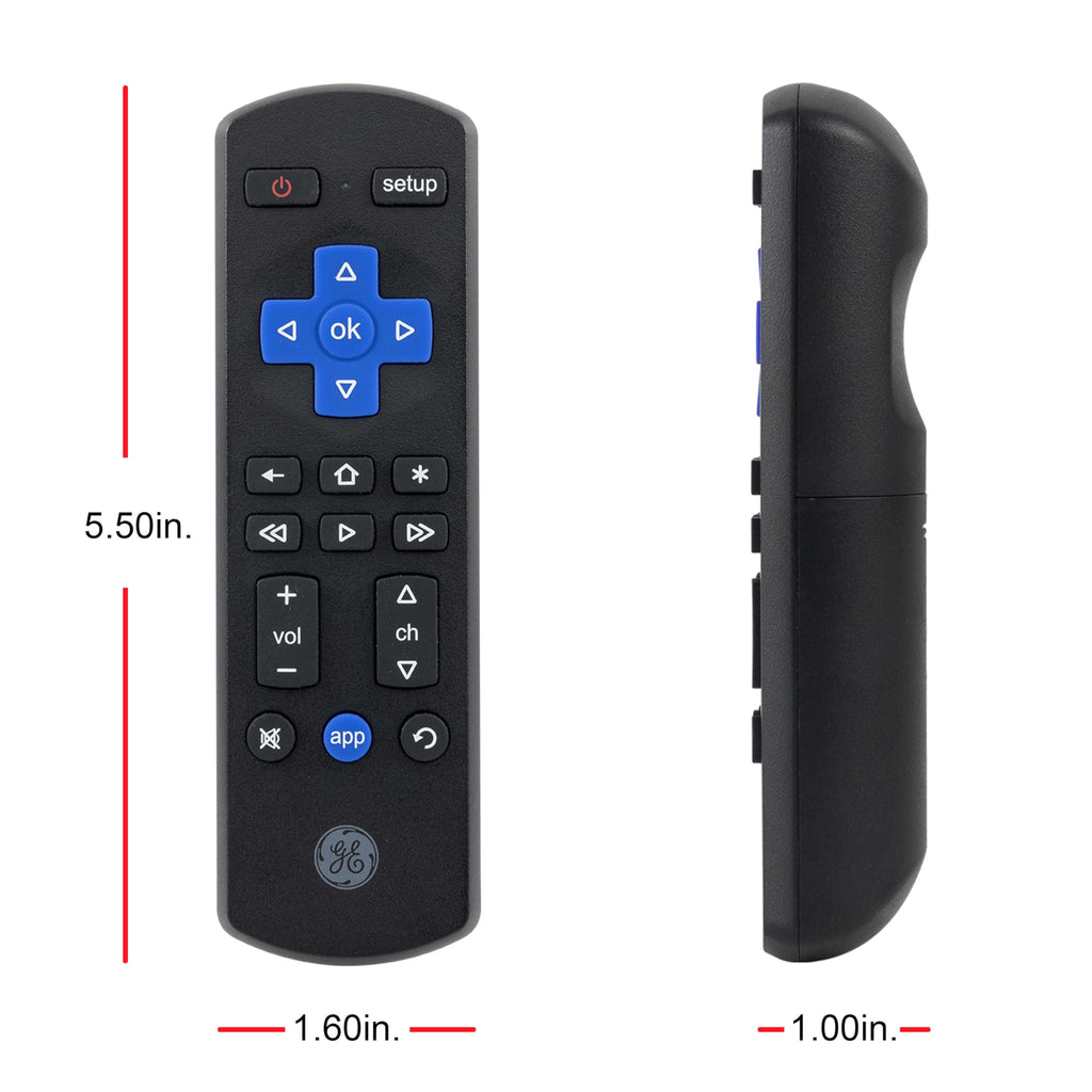 GE Roku TV Remote Replacement Only for ROKU TV and TCL/ONN/Hisense/Sharp/Element/Westinghouse/Philips Replacement Remote 66814