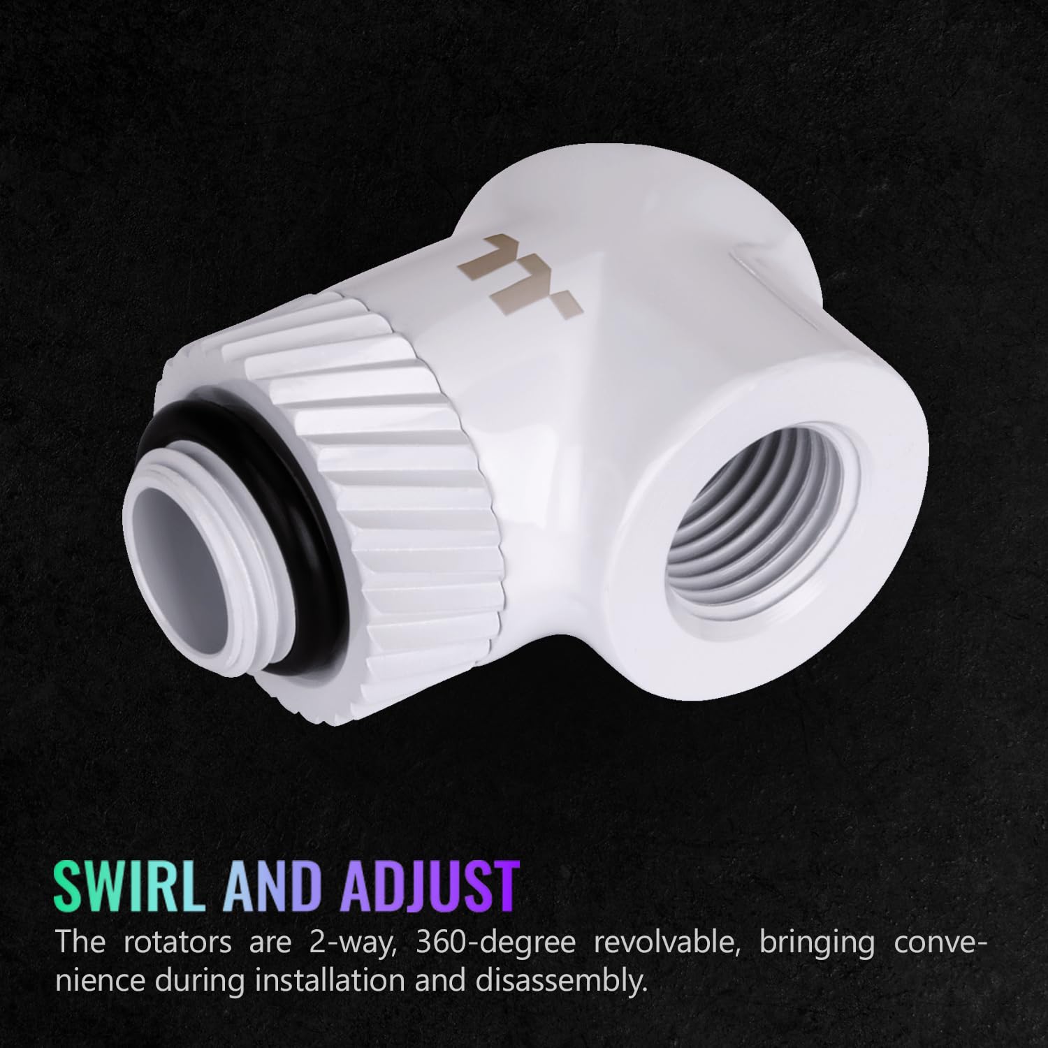 Thermaltake Pacific SF 45 & 90 Degree Adapter White/DIY LCS/Fittings CL-W398-CU00WT-A