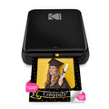 KODAK Step Instant Smartphone Photo Printer - Portable Mini Color Wireless Mobile Printer - Zink 2x3 Inch Sticky-Back Photos - Bluetooth Compatible with iOS & Android Devices - Fun Editing App - Black