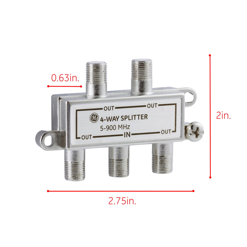 GE 35047 4-Way Signal Splitter
