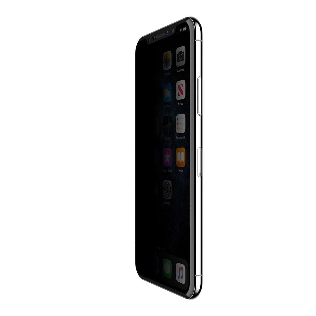 Belkin SCREENFORCE Tempered Glass Privacy Screen Protector for iPhone Xs Max, iPhone 11 Pro Max, OVA005zz
