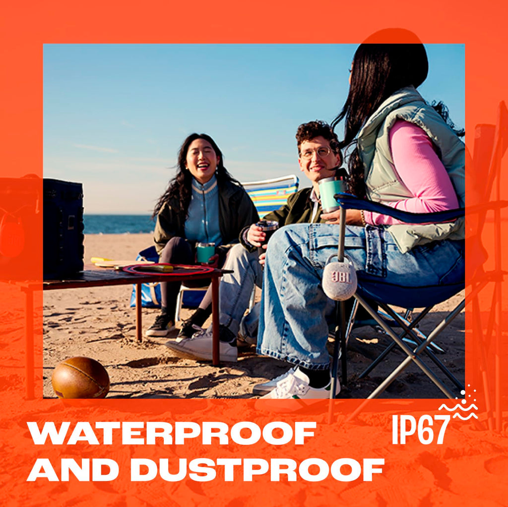 JBL Clip 5 - Ultra-Portable, Waterproof & Dustproof Bluetooth Speaker, Big Pro Sound with punchy bass, Integrated carabiner, Up to 12 Hours of Play, Made in part with recycled materials (Squad)