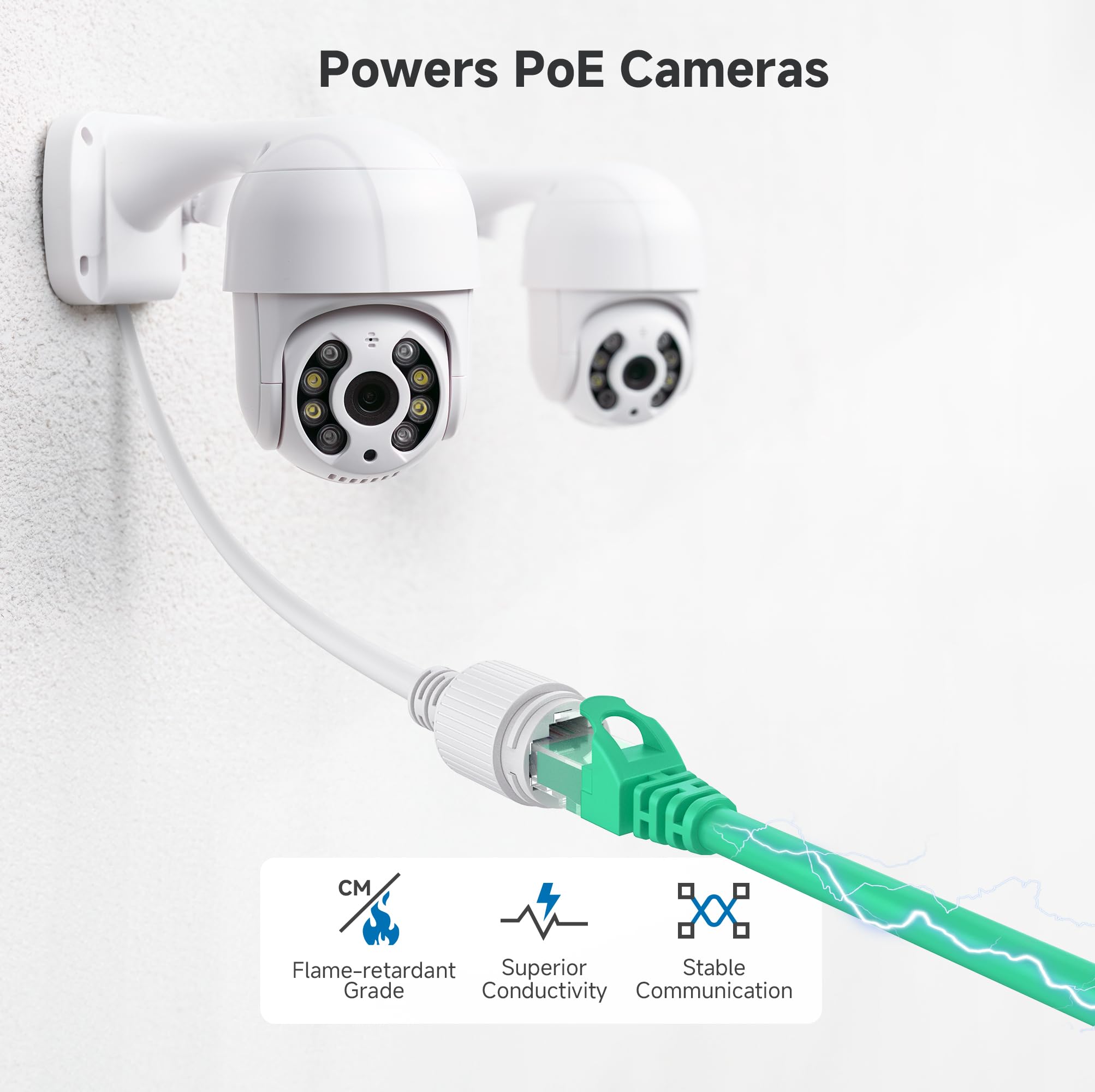 Cable Matters 10Gbps Snagless Cat 6 Ethernet Cable - 7ft, Cat 6 Cable, Cat6 Cord, Ethernet Cord, Green