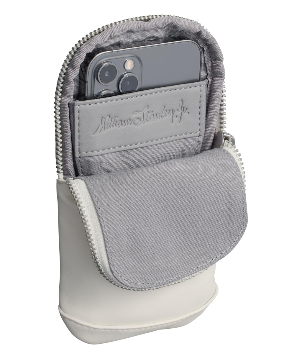 Stanley Cross Bottle Essentials Case Midi | Cell Phone, Wallet, Water Bottle Keys | Leatherette Accessory Pouch | Cream