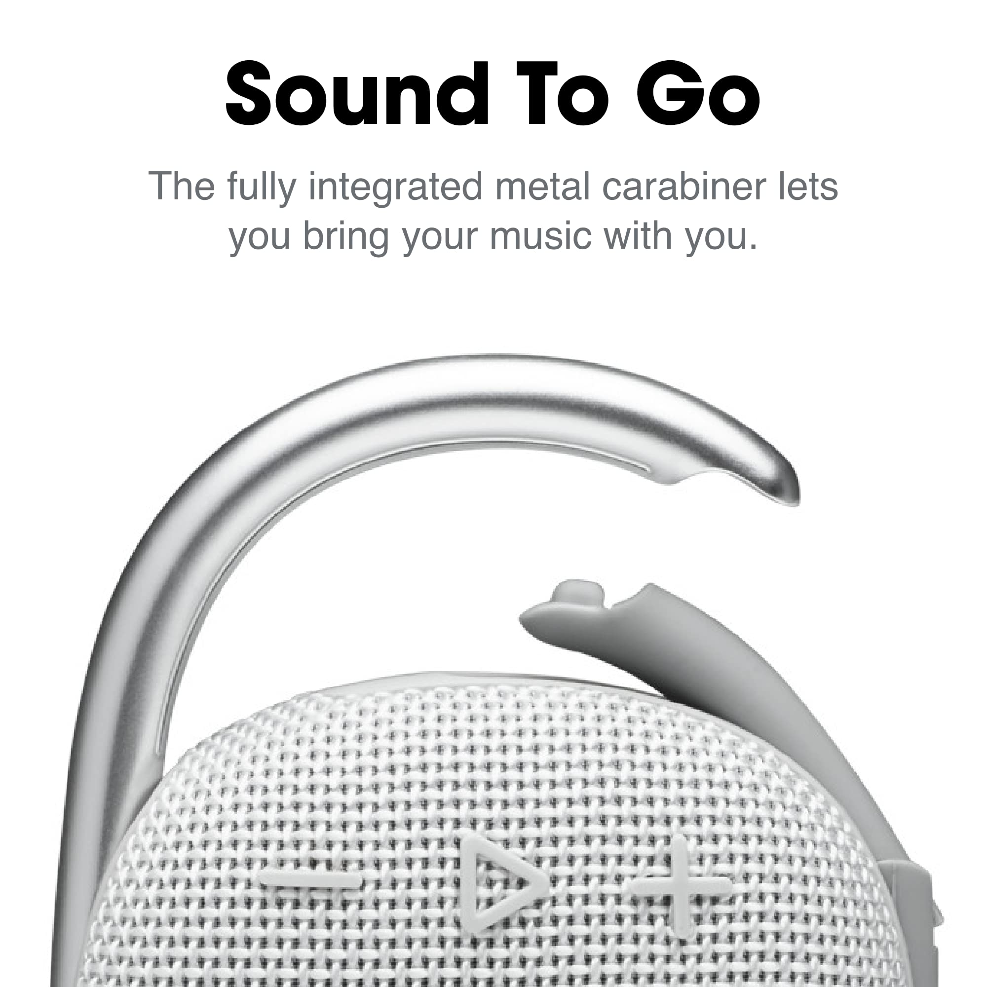 BL Clip 4 In-Ear Headphones - Portable Mini Bluetooth Speaker, Big Sound and Expressive Bass, Built-in Carabiner, IP67 Waterproof and Dustproof 10 Hours
