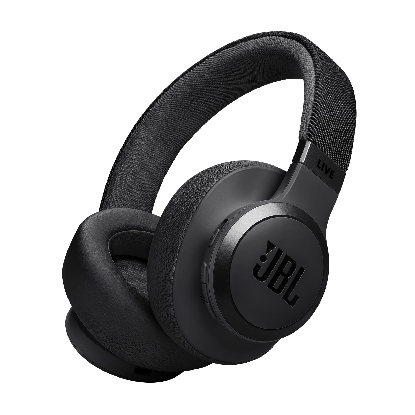 JBL Live 770NC Wireless On-Ear Headphones with Adaptive Noise Cancelling with Smart Ambience, Up to 65 Hours of Playtime, Comfortable Fabric Headband and Carry Pouch