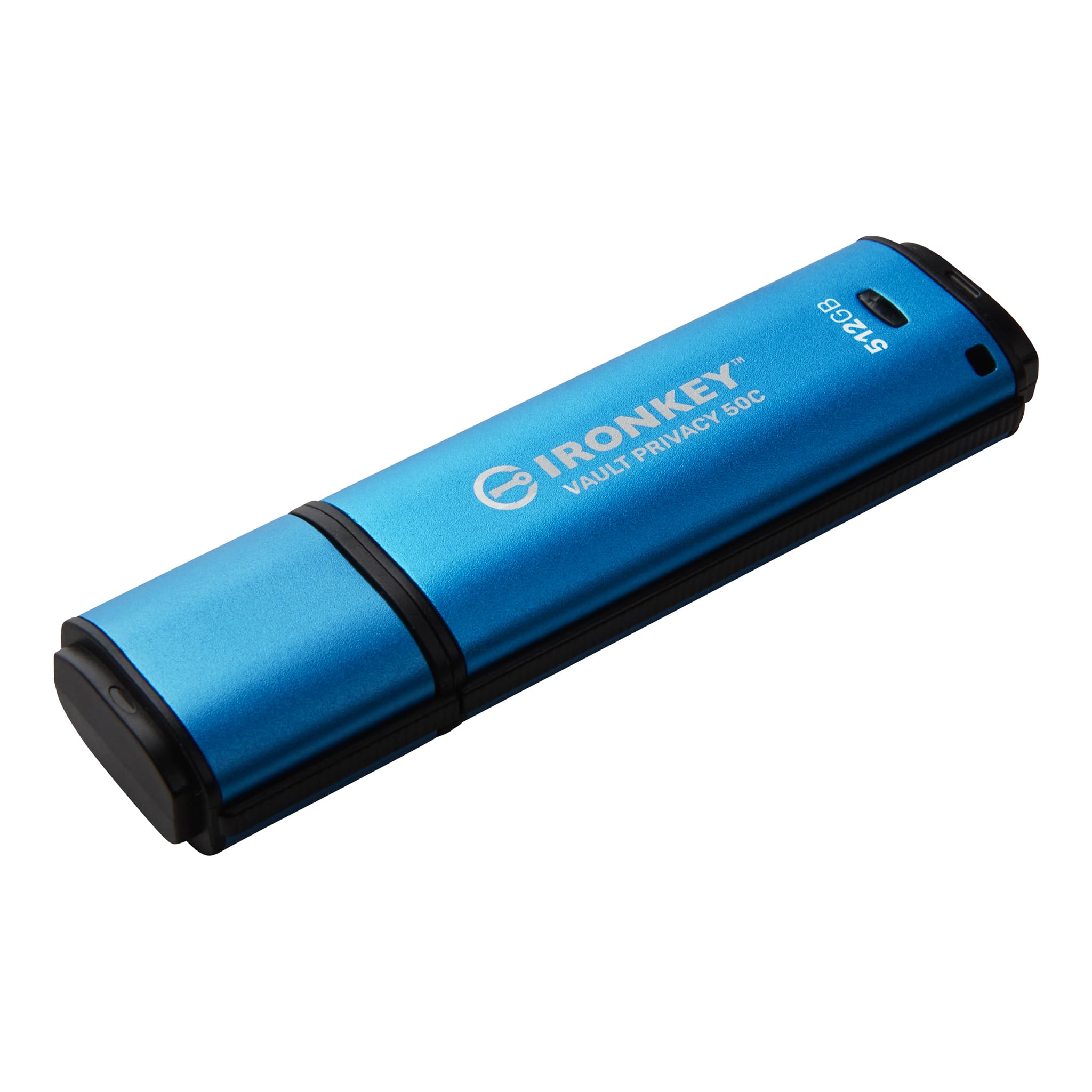 Kingston IronKey Vault Privacy 50 FIPS 197 Certified & XTS-AES 256-bit Encrypted USB TypeC Drive for Data Protection - IKVP50C/512GB