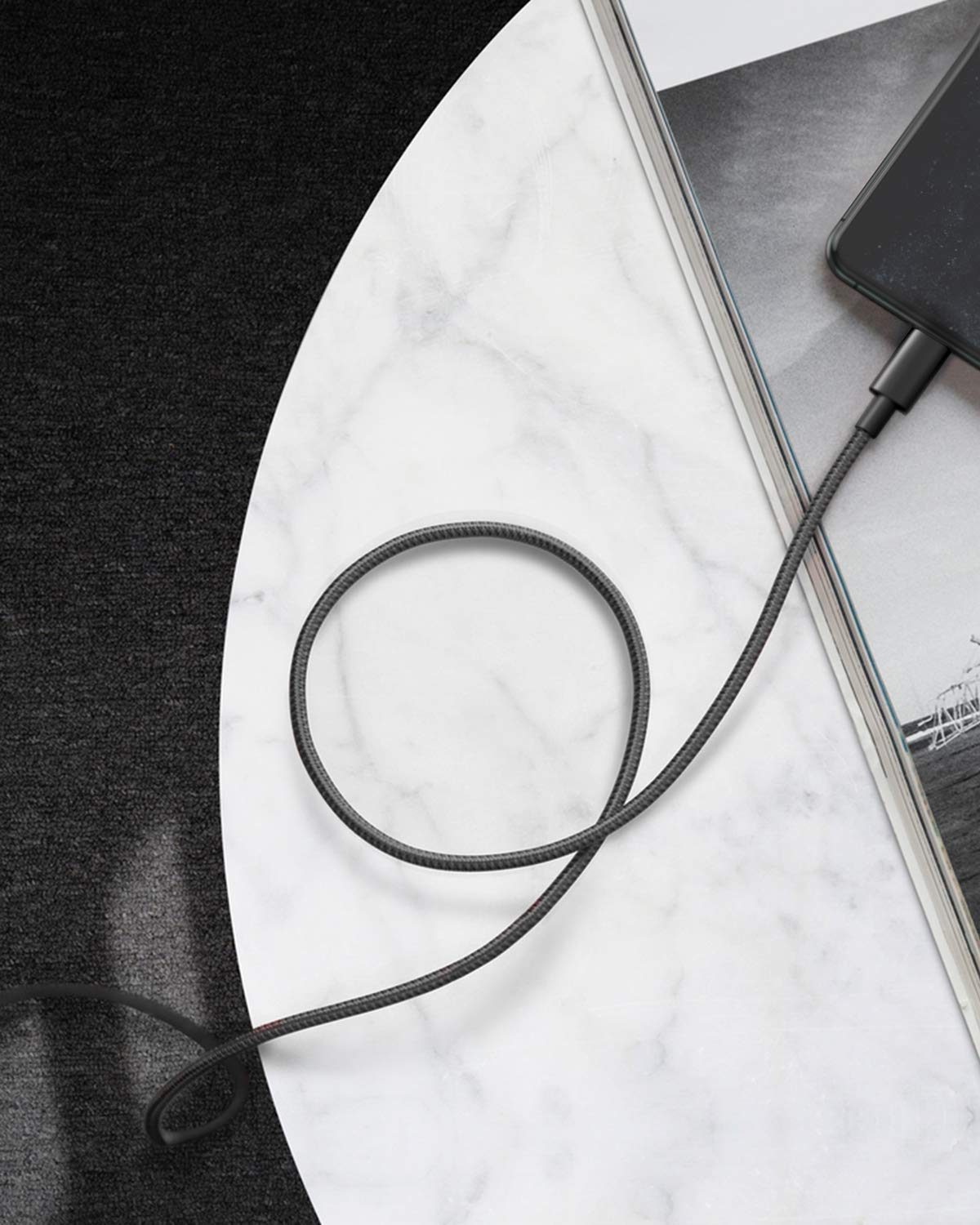 Anker New Nylon USB-C to Lightning Cable, 331 Cable, Fast Charging Cord (6ft, MFi Certified) for iPhone 13 13 Pro 12 Pro Max 12 11 X XS XR 8 Plus, AirPods Pro, Supports Power Delivery (Black)