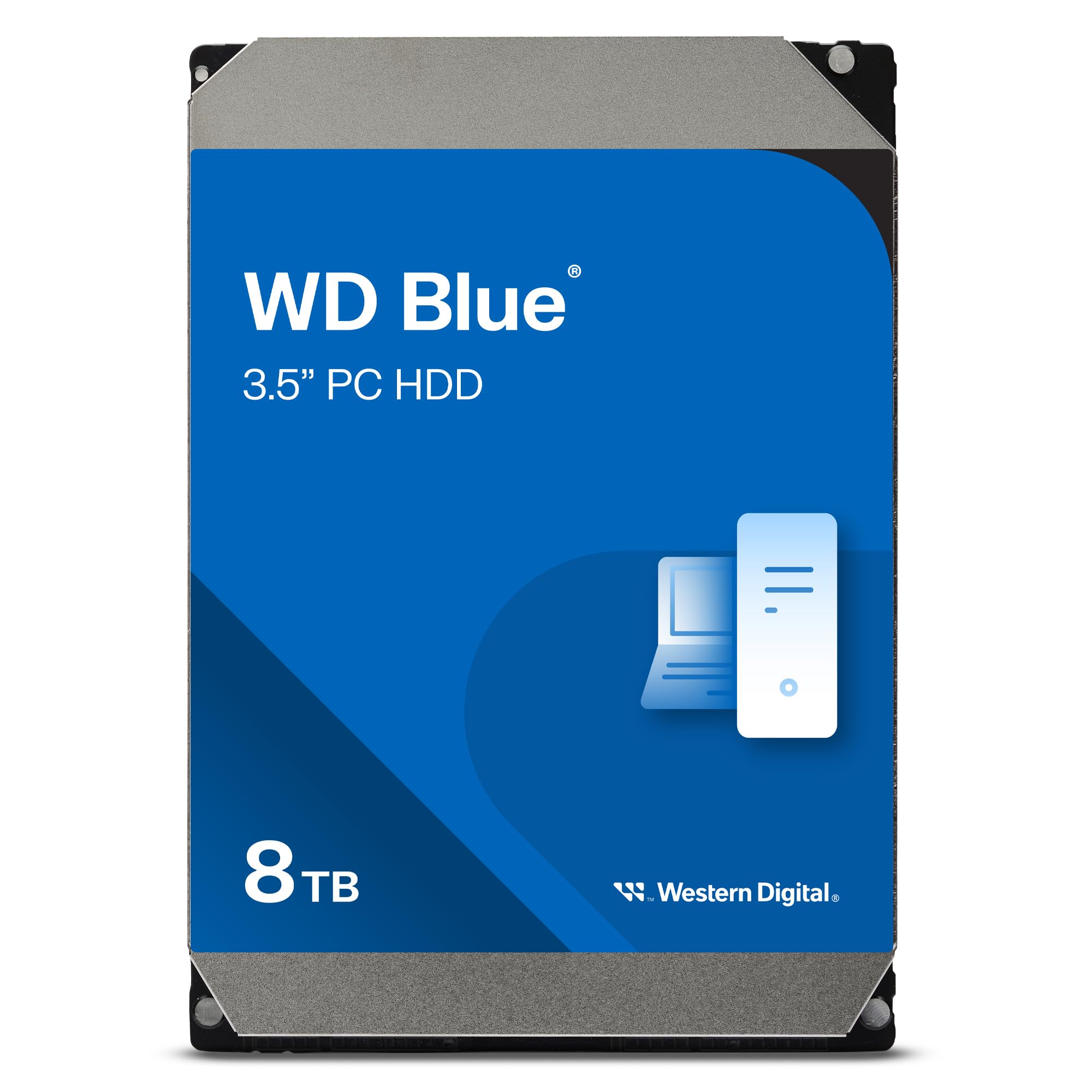 WD Blue 8TB 3.5" Internal Hard Drive - 5400 RPM Class, SATA 6 Gb/s, 256MB Cache, 2 Year Warranty