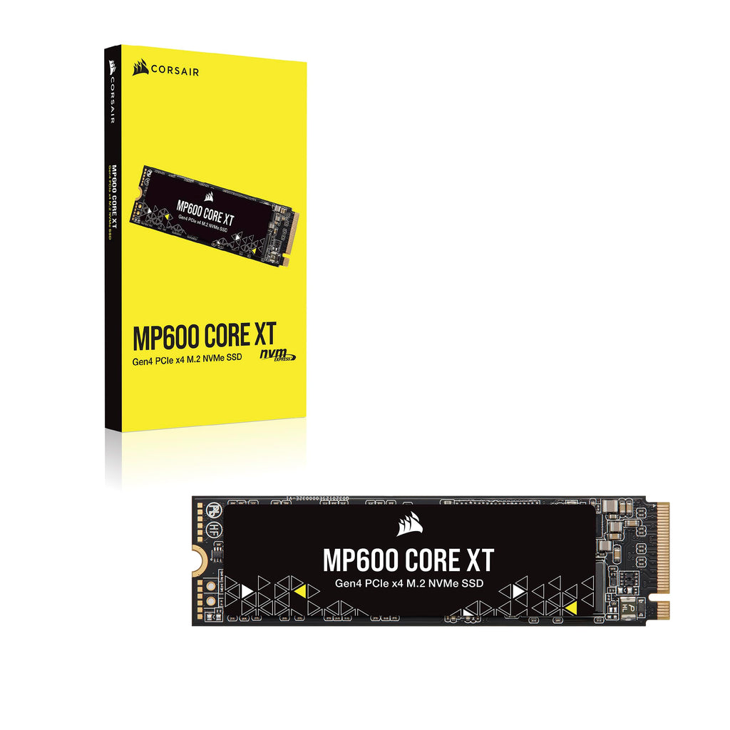 Corsair MP600 CORE XT 2TB M.2 PCIe Gen4 NVMe SSD – Up to 5900MB/s – QLC NAND – M.2 2280 – For PCIe 4.0 Notebooks and Desktops – Black