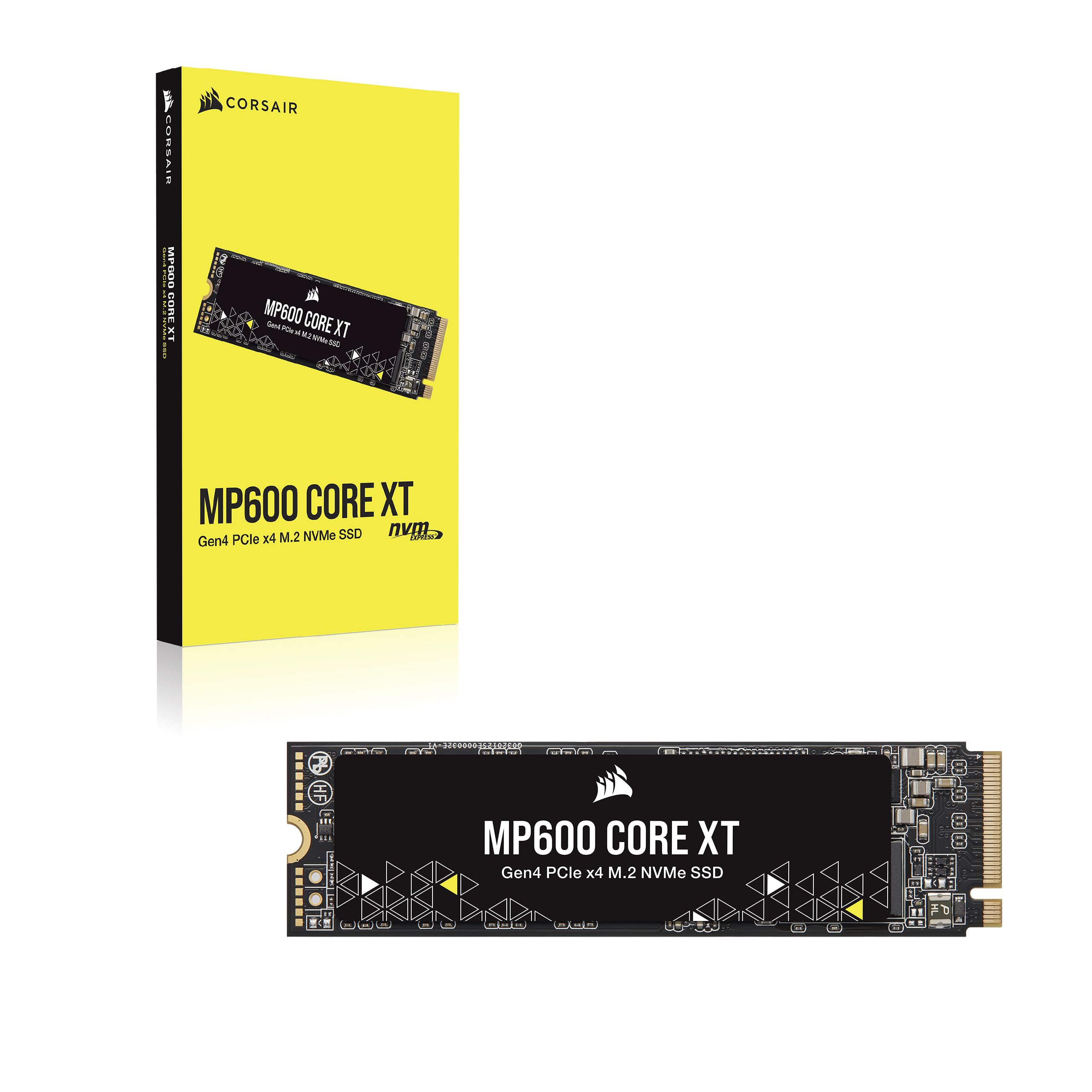 Corsair MP600 CORE XT 2TB M.2 PCIe Gen4 NVMe SSD – Up to 5900MB/s – QLC NAND – M.2 2280 – For PCIe 4.0 Notebooks and Desktops – Black