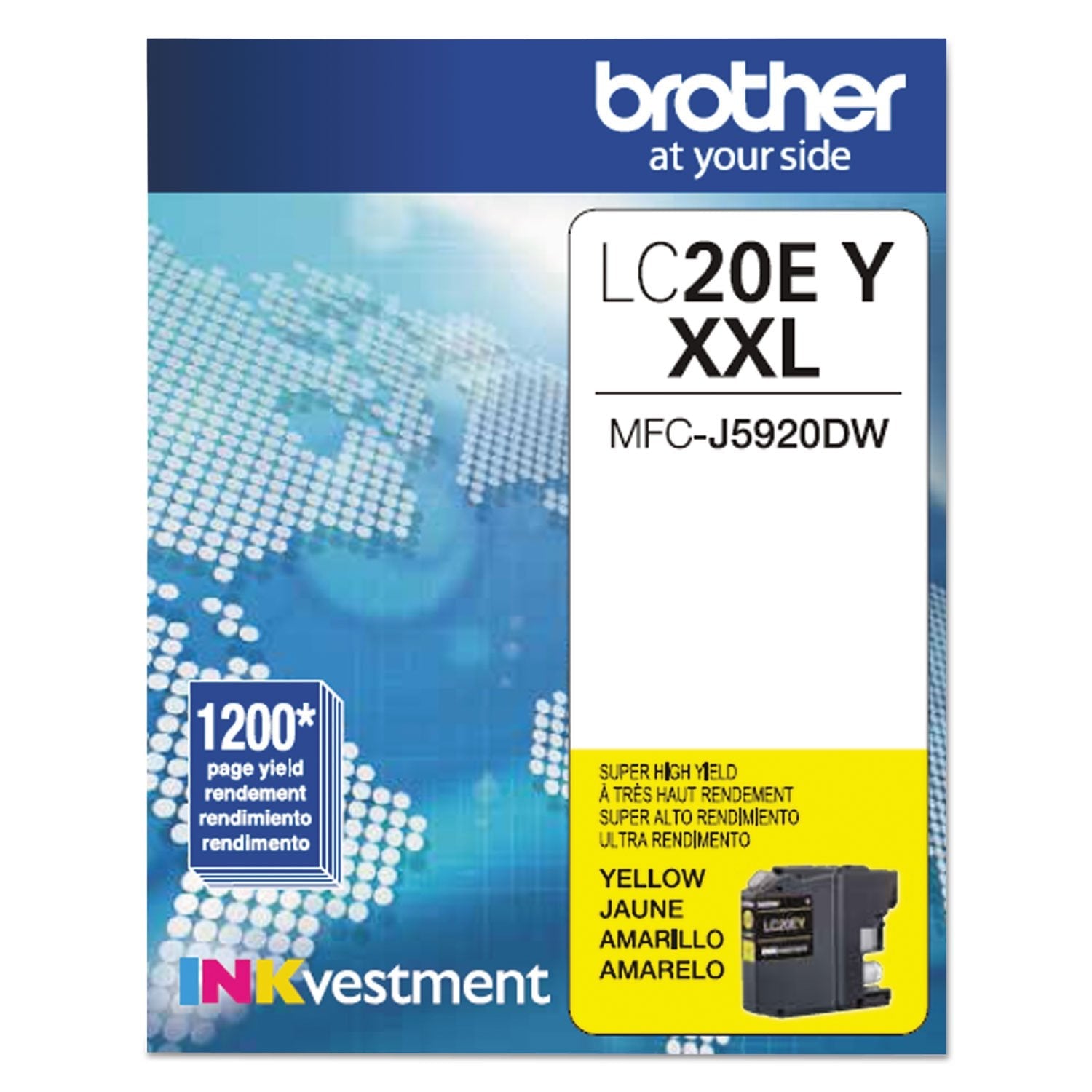 Brother LC20EY ink cartridge Original Yellow 1 pcs