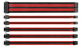 Thermaltake TtMod Sleeve Extension Power Supply Cable Kit ATX/EPS/8-pin PCI-E/6-pin PCI-E with Combs, Red/Black AC-033-CN1NAN-A1