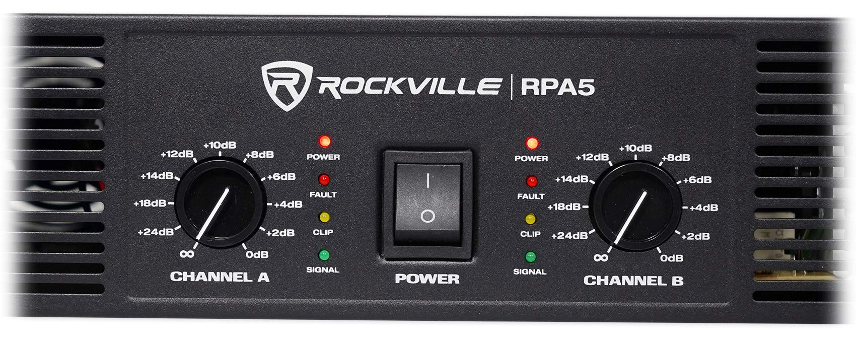 Rockville RPA5 1000 Watt Peak / 500w RMS 2 Channel Power Amplifier Pro/DJ Amp