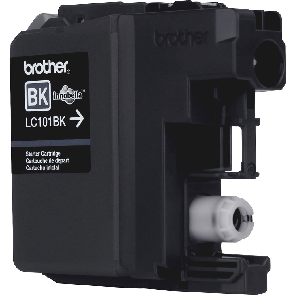 Brother Genuine Standard Yield Black Ink Cartridge, LC101BK, Replacement Black Ink, Page Yield Up To 300 Pages, LC101