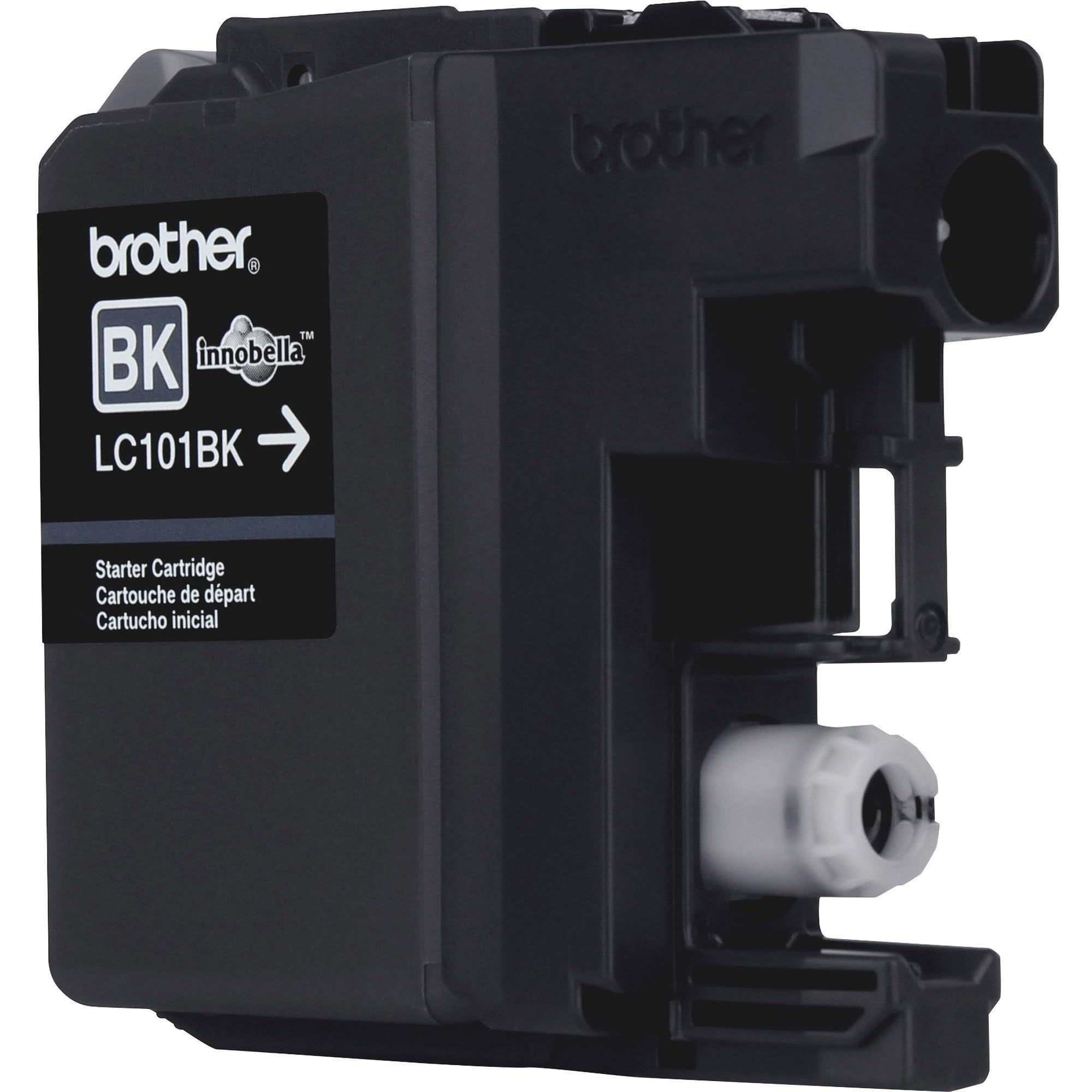 Brother Genuine Standard Yield Black Ink Cartridge, LC101BK, Replacement Black Ink, Page Yield Up To 300 Pages, LC101