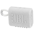 JBL GO 3 Small Bluetooth - Waterproof, Portable Speaker for on the Go - Up to 5h Playback Time with Just One Battery Charge - White