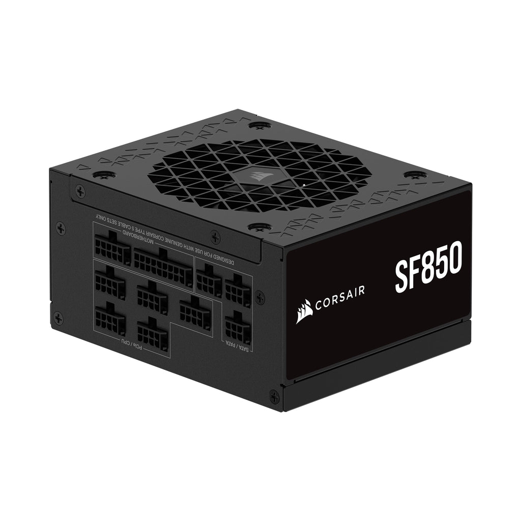 Corsair SF850 (2024) ATX 80 Plus Platinum Fully Modular Low Noise Power Supply - PCIe 5.0 Ready - SFX-to ATX Support Included - Black
