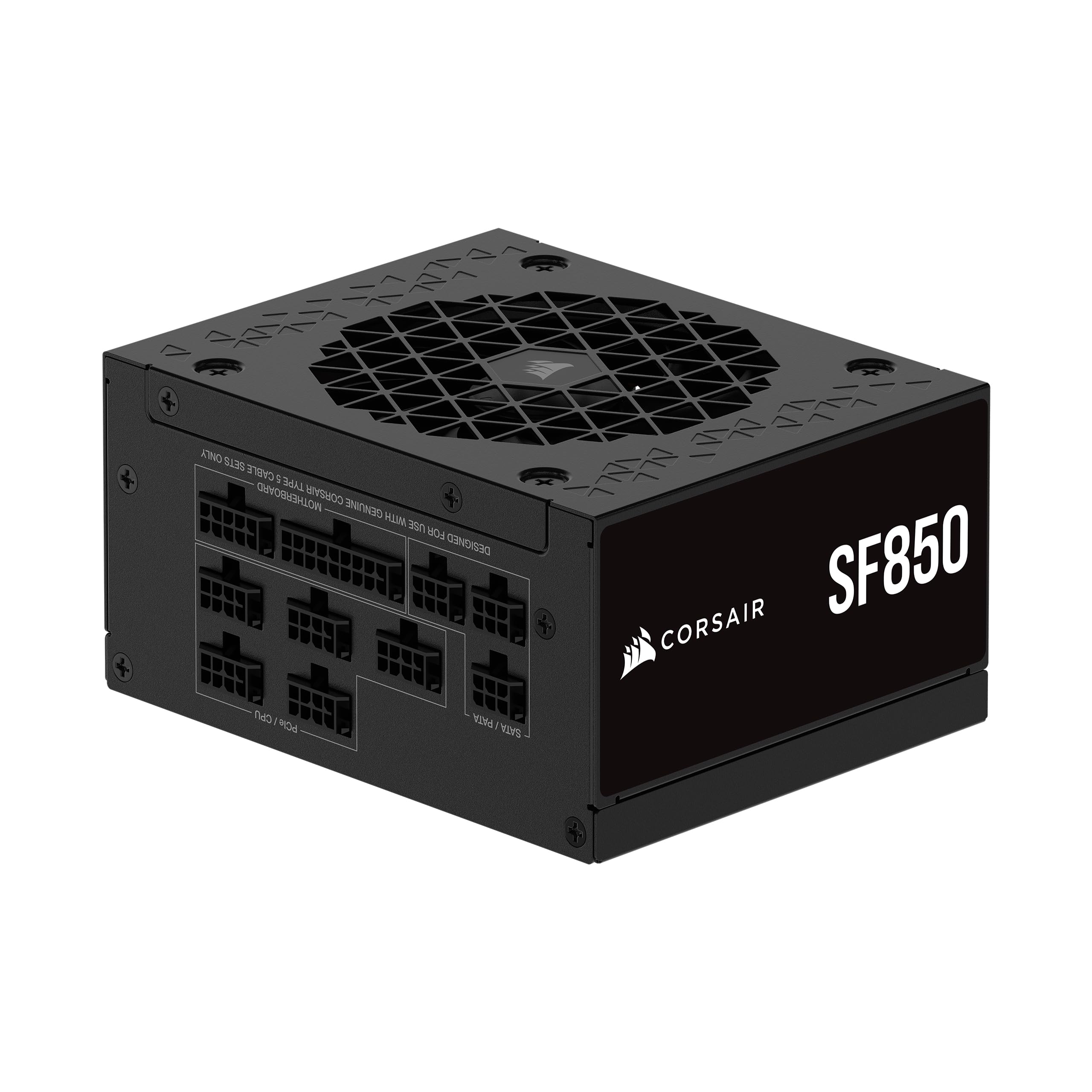 Corsair SF850 (2024) ATX 80 Plus Platinum Fully Modular Low Noise Power Supply - PCIe 5.0 Ready - SFX-to ATX Support Included - Black