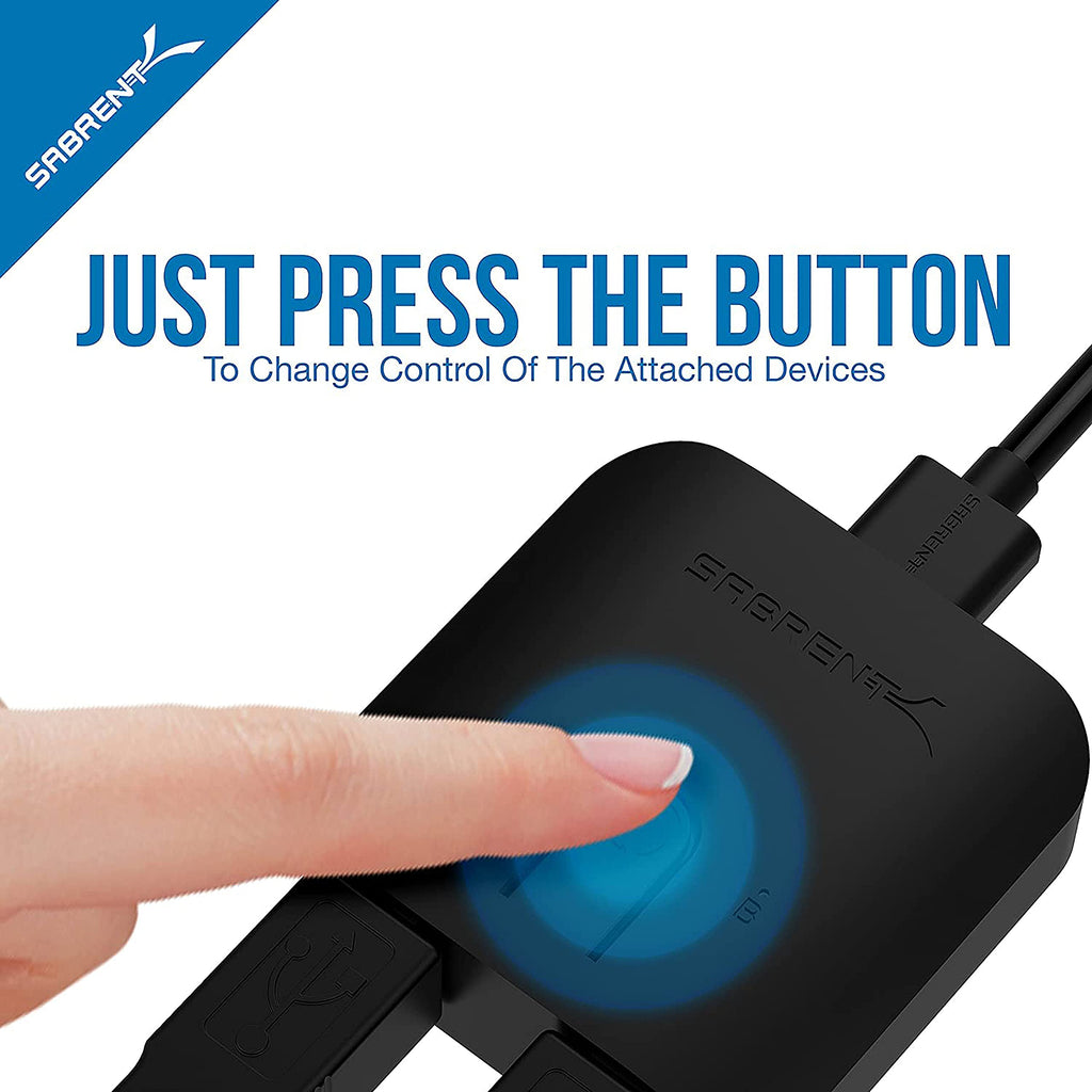 Sabrent USB 3.0 Sharing Switch for Multiple Computers and Peripherals LED Device Indicators (USB-SW30)