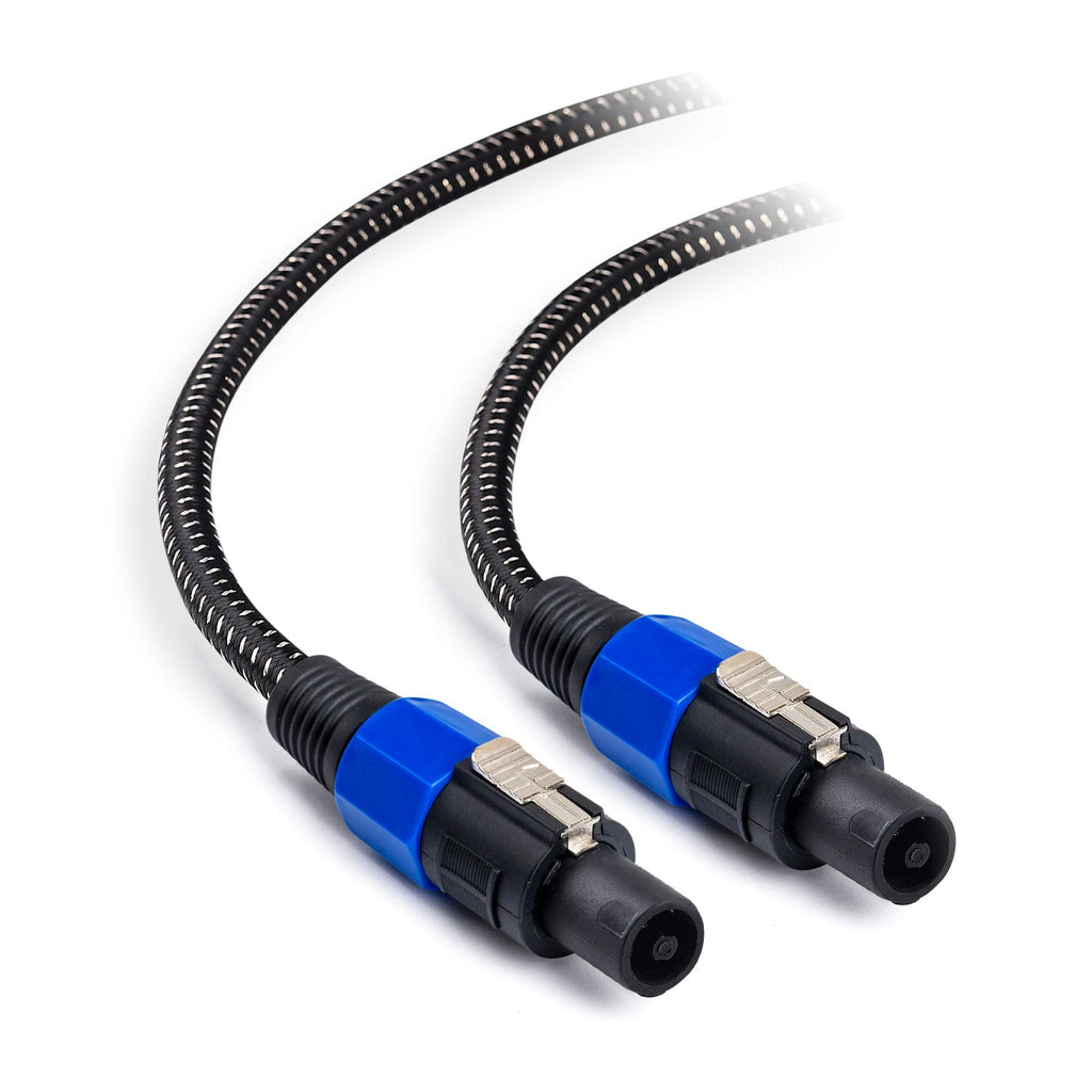 Cable Matters Premium Braided 12AWG Speaker Cable Compatible with Speakon NL4FC Port in 25 Feet