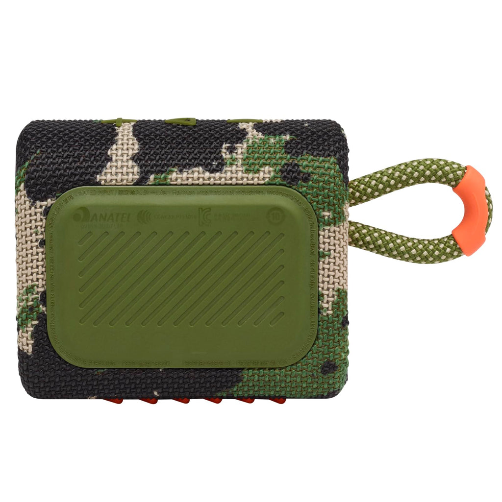 JBL Go 3 - Portable Mini Bluetooth Speaker, big audio and punchy bass, IP67 waterproof and dustproof, 5 hours of playtime, speaker for home, outdoor and travel (Camo)