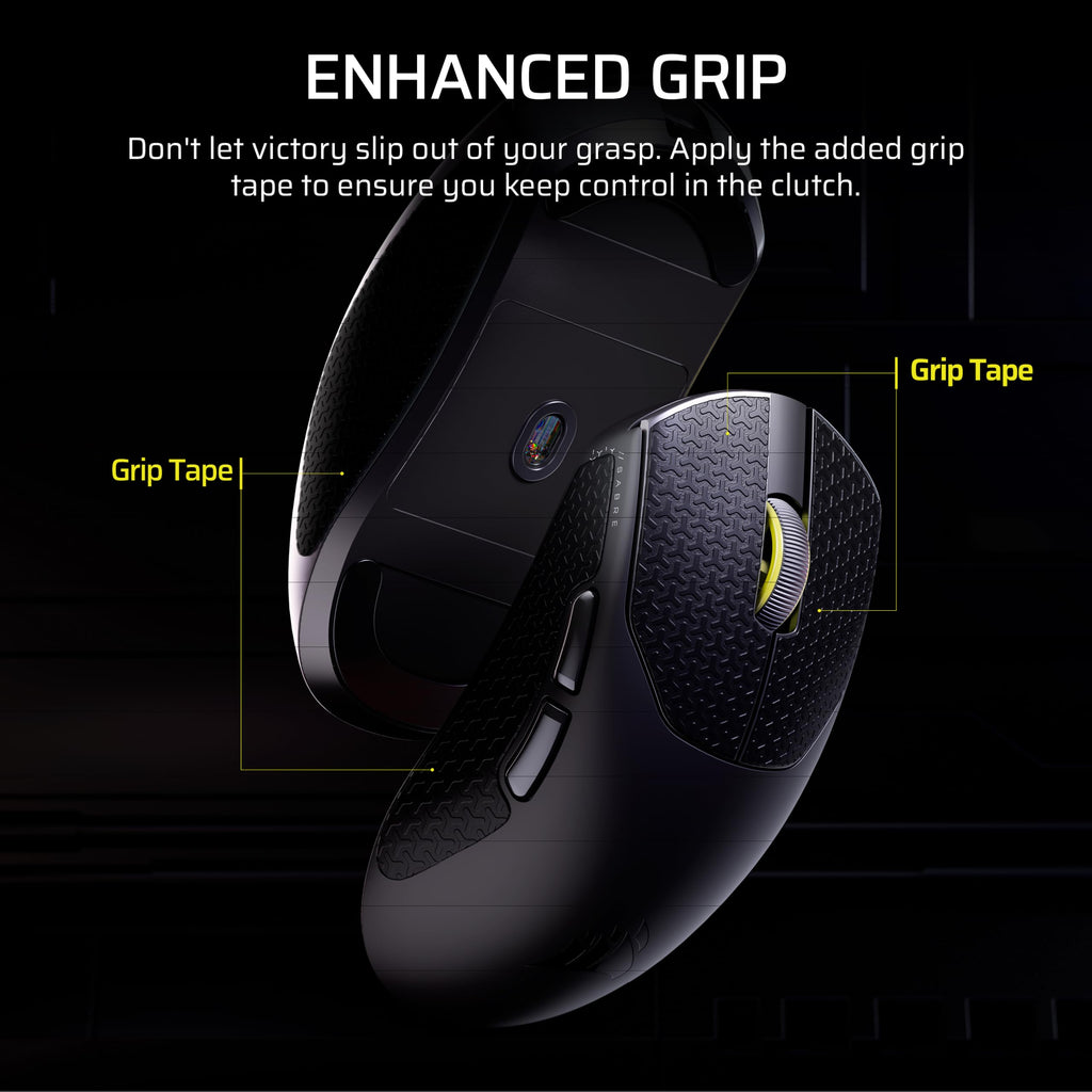 Corsair Sabre v2 PRO Ultralight Wireless FPS Gaming Mouse - 33,000 DPI, Weight 36 g, Hyper-Polling 8000 Hz, Mechanical Switches, Wireless Battery Life Up To 70 Hours