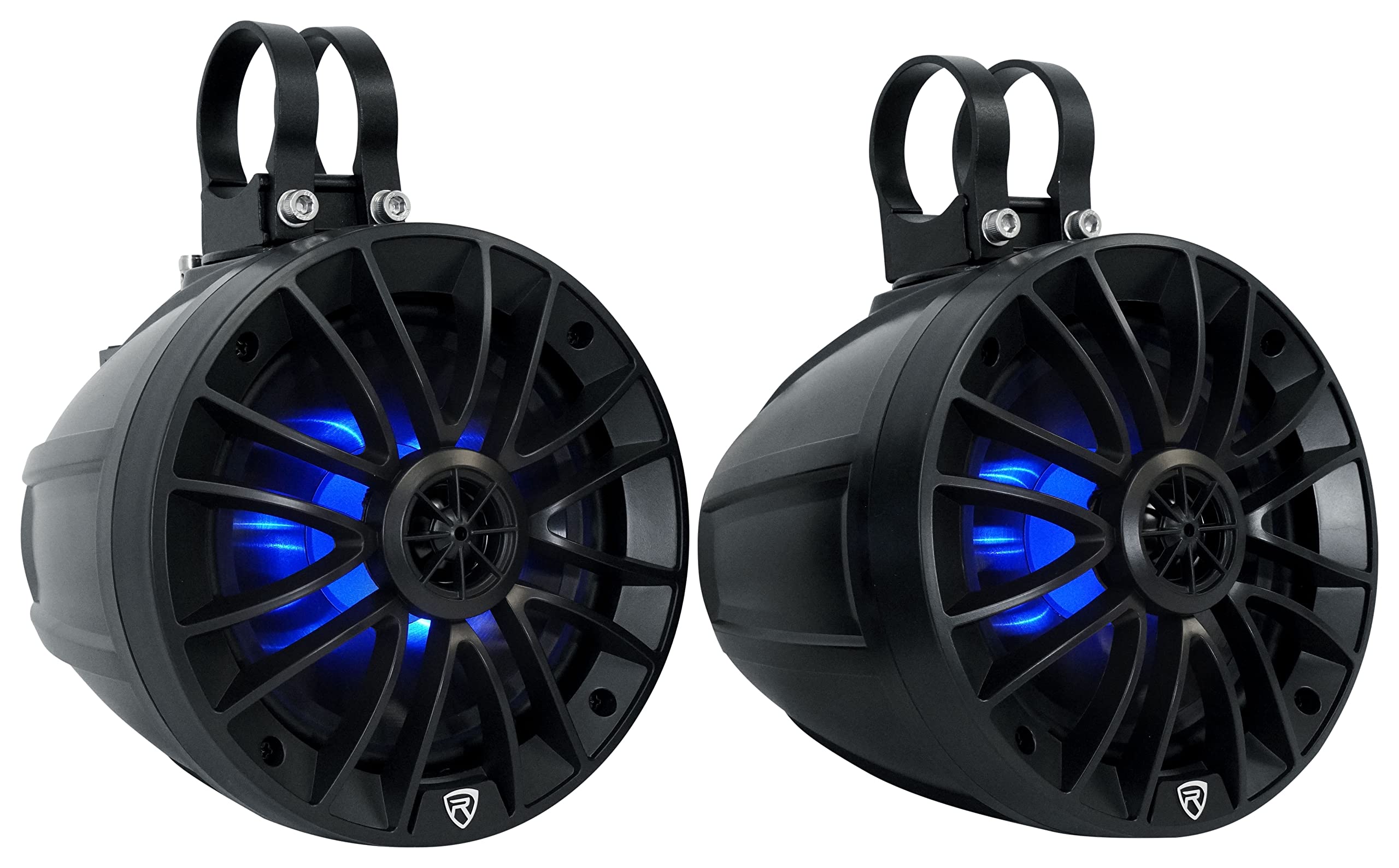 Rockville PT65BR 6.5" Powered Bluetooth LED Tower Speaker for ATV/UTV/RZR/Cart