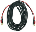 Rockville BN20 20' 14 AWG 100% OFC Copper Banana to Banana Braided Pro Cable