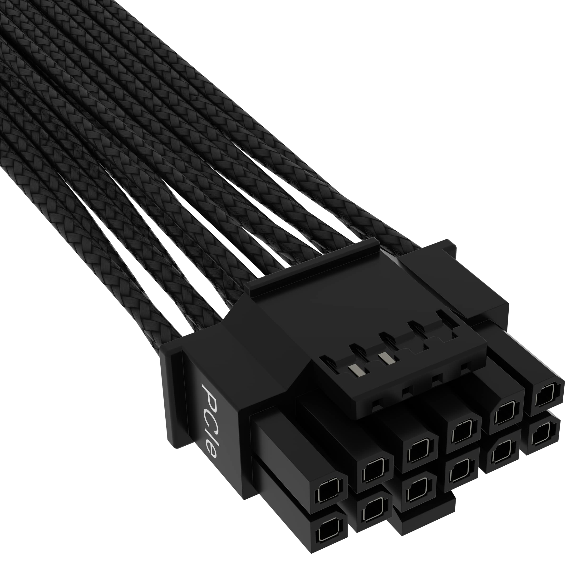 CORSAIR Premium Individually Sleeved 12+4pin PCIe Gen 5 Type-4 600W 12VHPWR Cable, Black