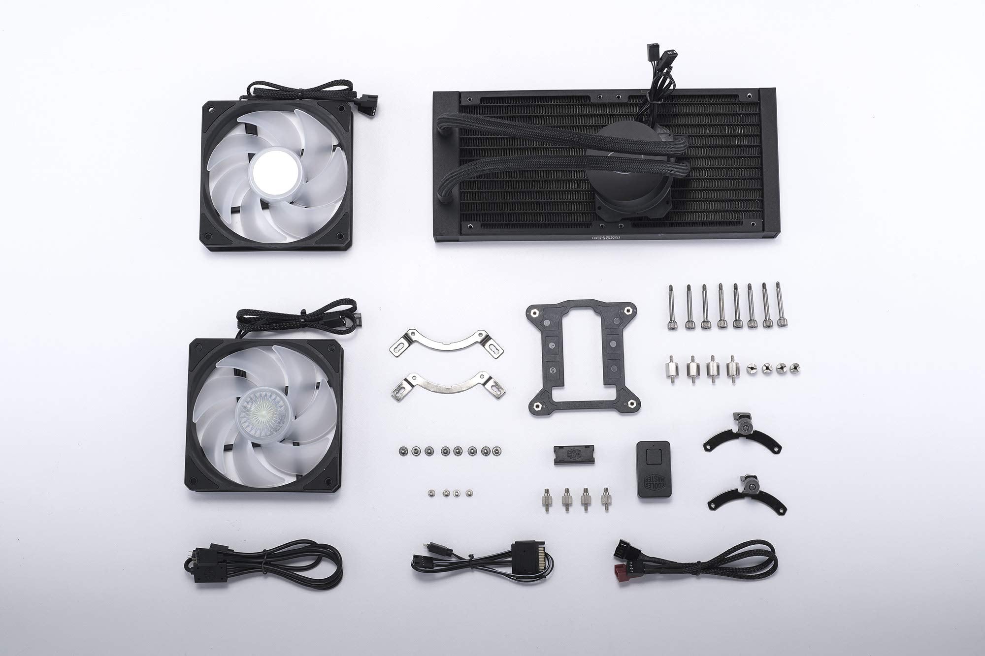 Cooler Master MasterLiquid ML240L V2 ARGB Simple Water Cooling CPU Cooler 10.9 x 4.7 x 1.1 Inches 277 x 119.6 x 27.2 mm Liquid-Cooling-System-CPU Cooler