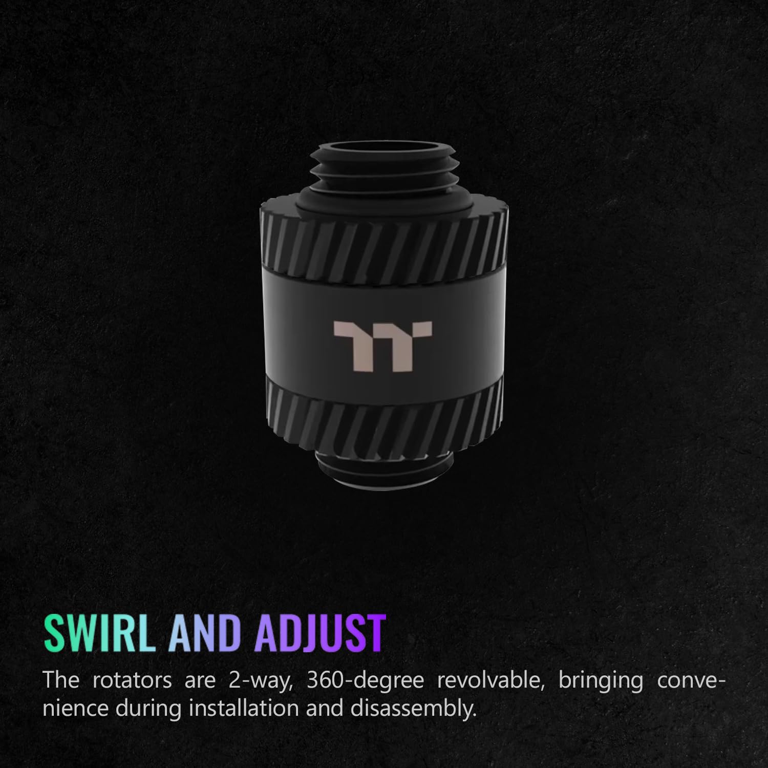Thermaltake Pacific SF Male to Male 20mm Extender Matte Black/DIY LCS/Fittings CL-W390-CU00MK-A