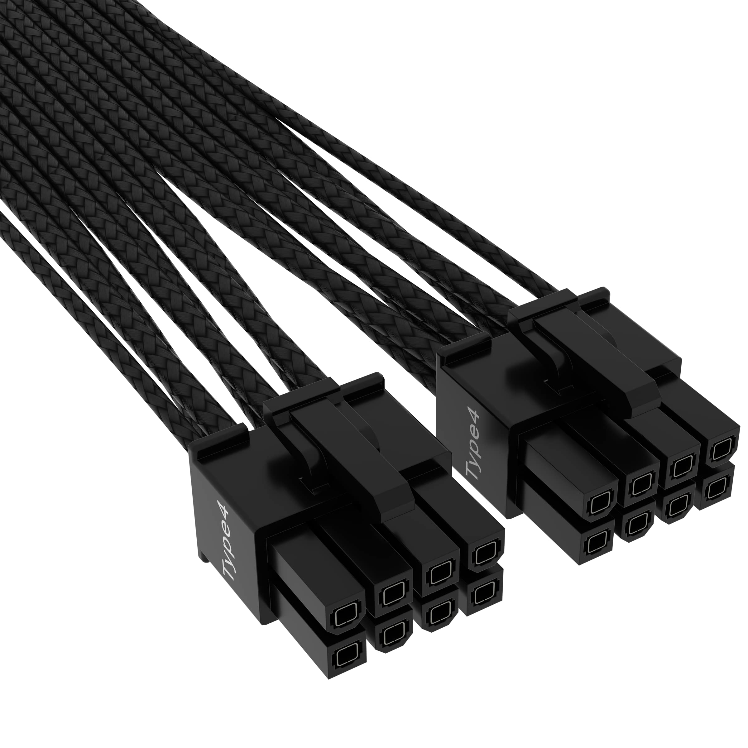 CORSAIR Premium Individually Sleeved 12+4pin PCIe Gen 5 Type-4 600W 12VHPWR Cable, Black