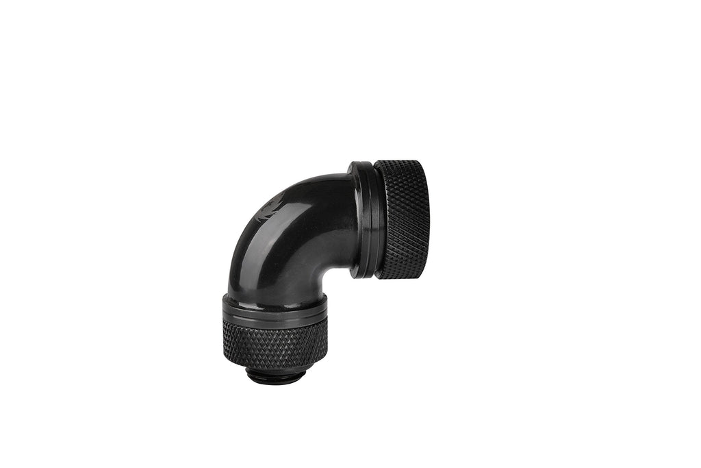 Thermaltake Pacific G1/4 PETG Tube 90-Degree Compression 16 mm OD Fitting - Black