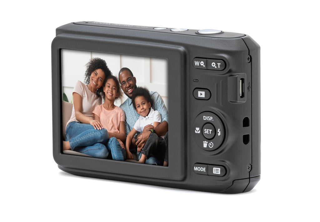 KODAK Pixpro FZ45-16.44 Megapixel Compact Digital Camera, 4x Optical Zoom, 2.7-inch LCD Screen, 720p HD Video, AA Battery Included - Black