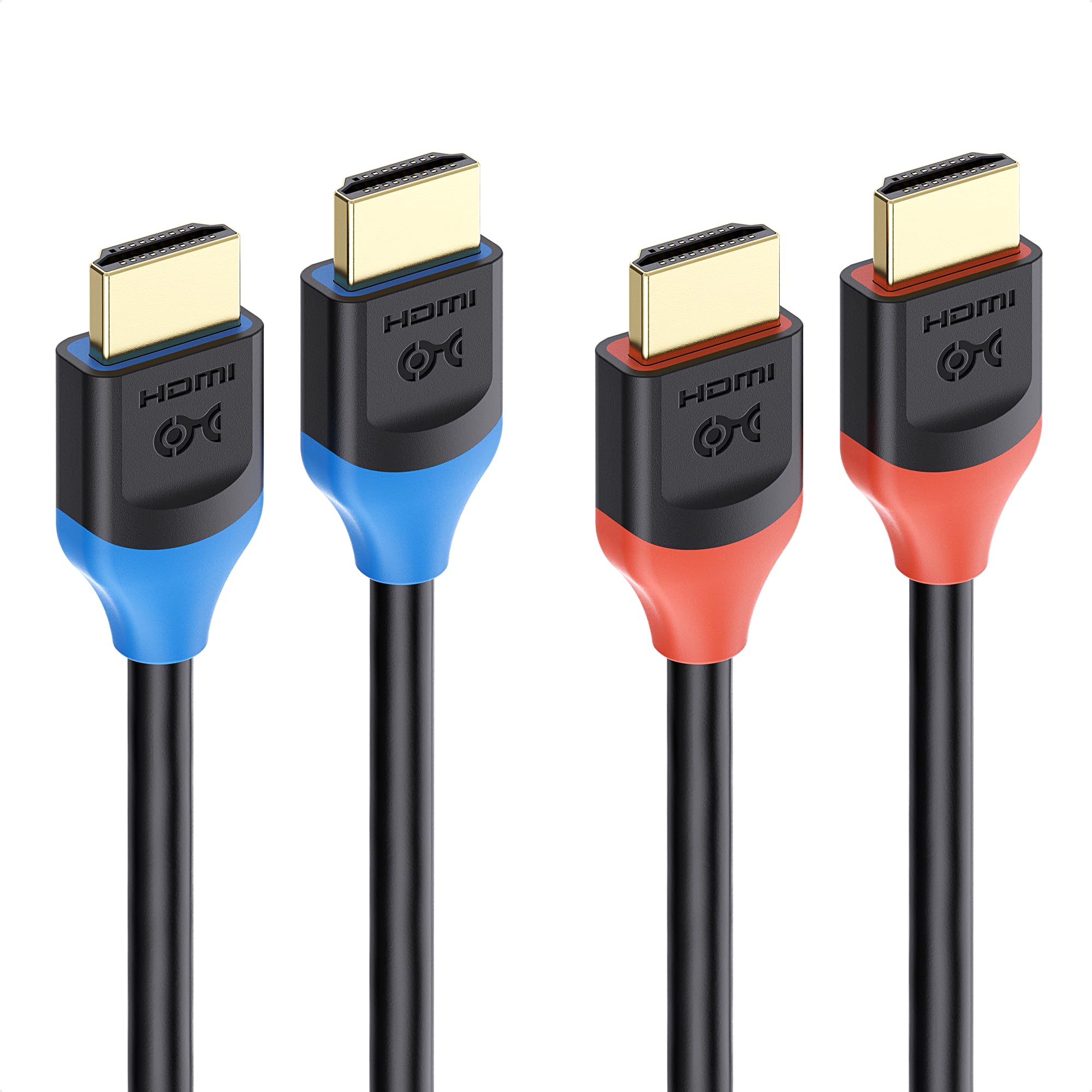 [Ultra High Speed HDMI Certified] Cable Matters 2-Pack 48Gbps 8K HDMI Cable 6.6 ft / 2m with 8K@120Hz, 4K@240Hz and HDR Support for PS5, Xbox Series X/S, RTX3080/3090, RX 6800/6900, Apple TV, and More