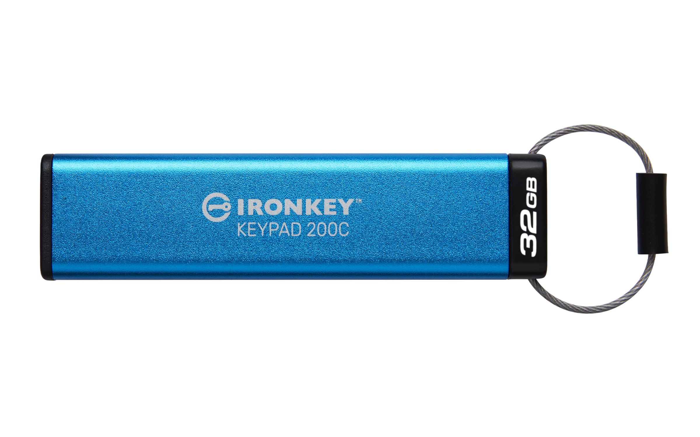 Kingston IronKey Keypad 200C Type-C hardware-encrypted USB Flash Drive FIPS 140-3 Level 3 (Pending) with XTS-AES 256-bit Hardware Encryption -IKKP200C/32GB