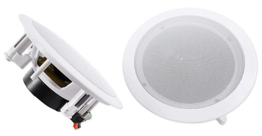 Pair Rockville HC655 6.5" 500 Watt in-Ceiling Home Theater Speakers 8 Ohm