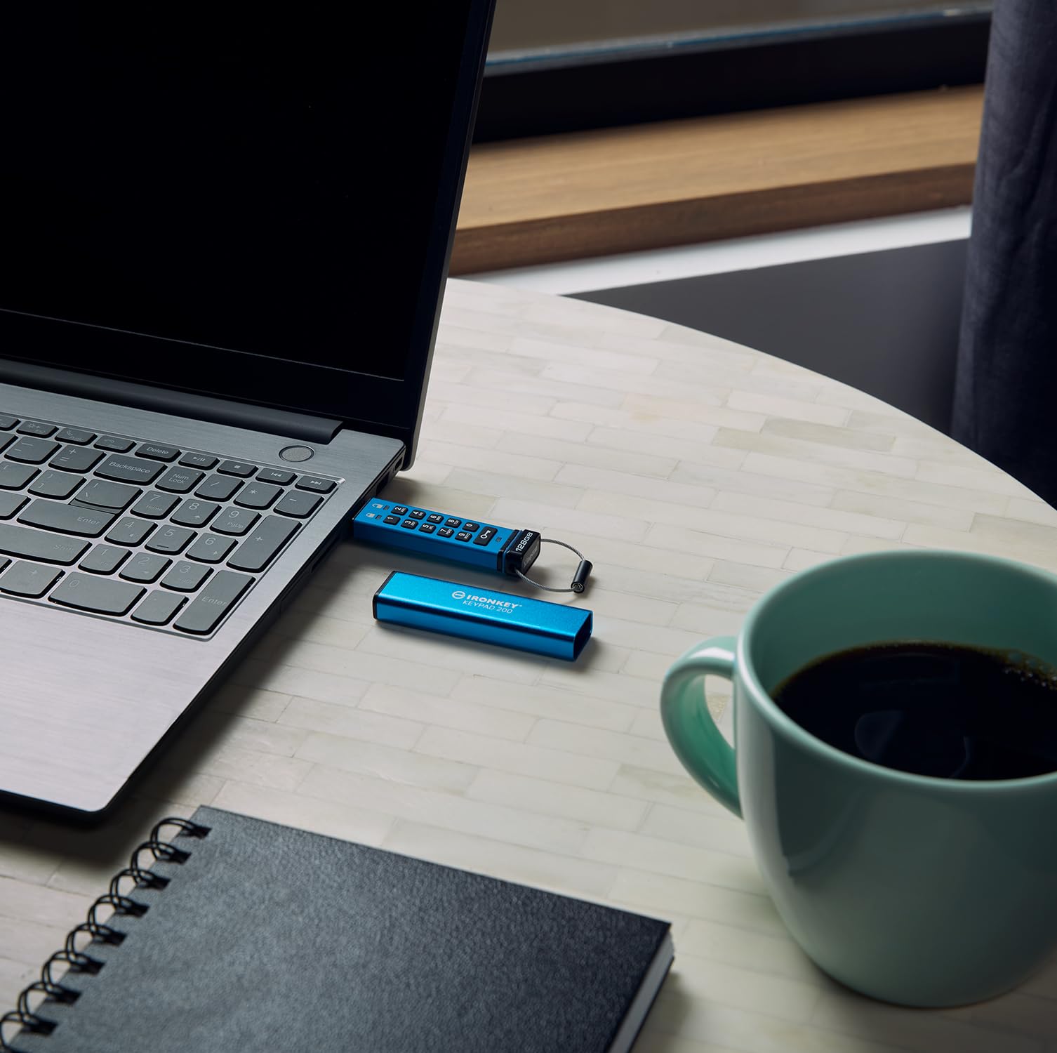 Kingston Ironkey Keypad 200 USB-C 512GB Encrypted Flash Drive | OS Independent | FIPS 140-3 Level 3 | XTS-AES 256-bit | BadUSB and Brute Force Protection | Multi-Pin Option | IKKP200C/512GB