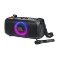 JBL PartyBox On-The-Go Essential Portable Bluetooth Light Effect Speaker, 100W Power, 6 Hour Playback, IPX4 Splash Resistant - Black