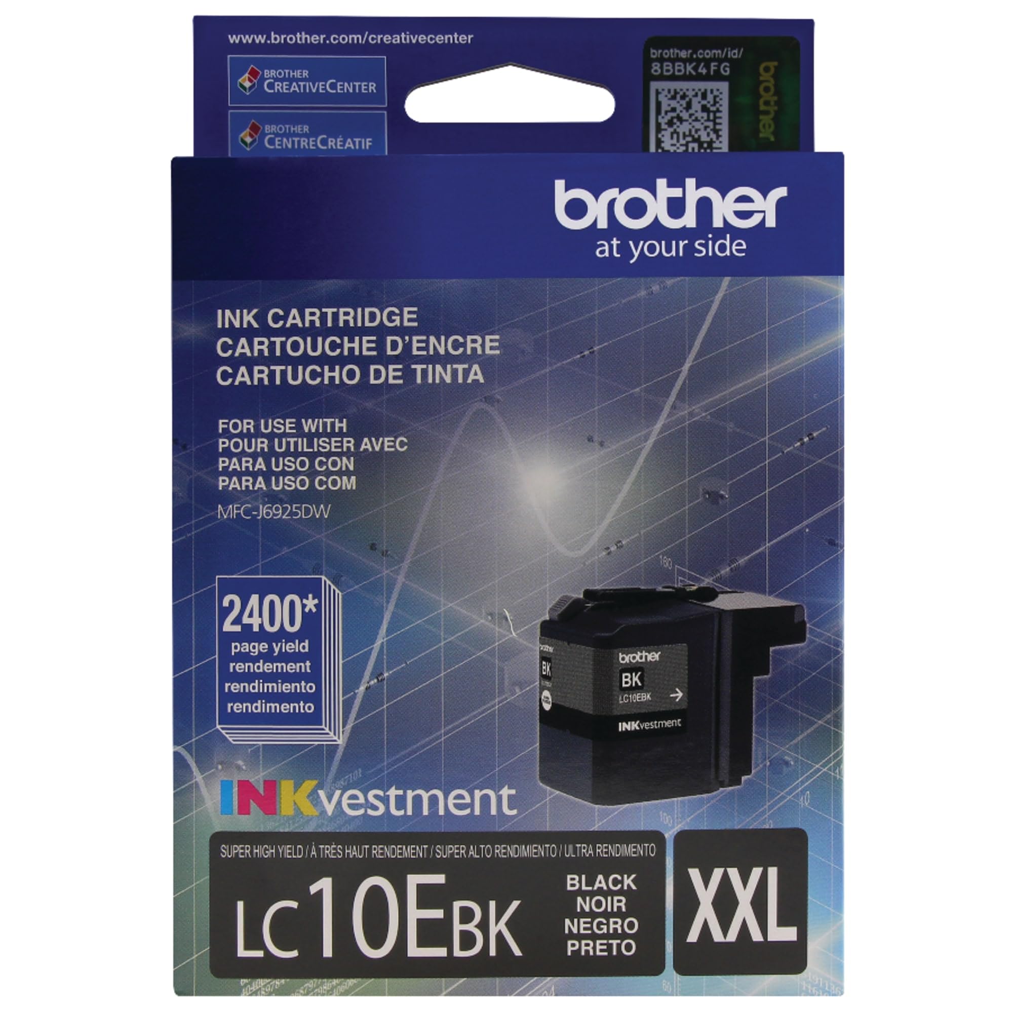 Brother Printer LC10EBK Super High Yield Black Ink Cartridge