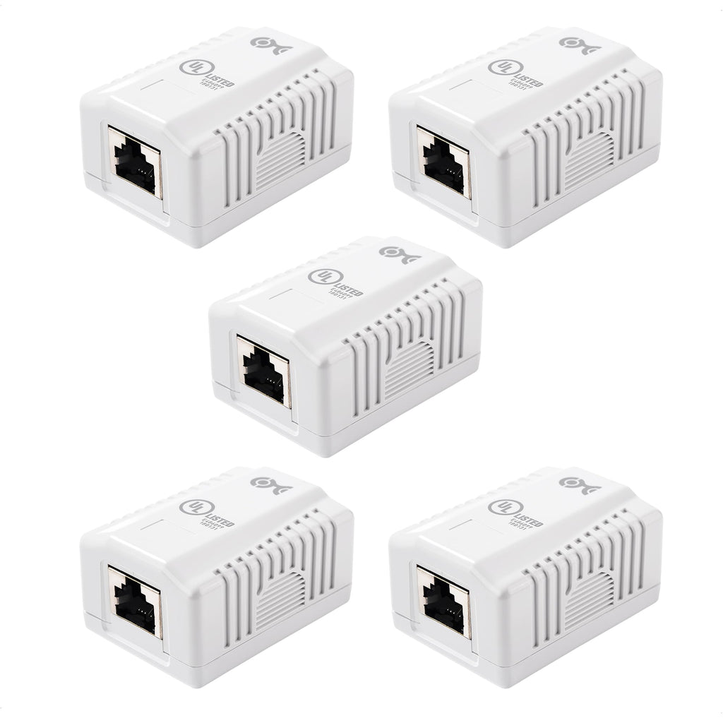 Cable Matters 5-Pack Cat 6a Shielded RJ45 Ethernet Network Adapter