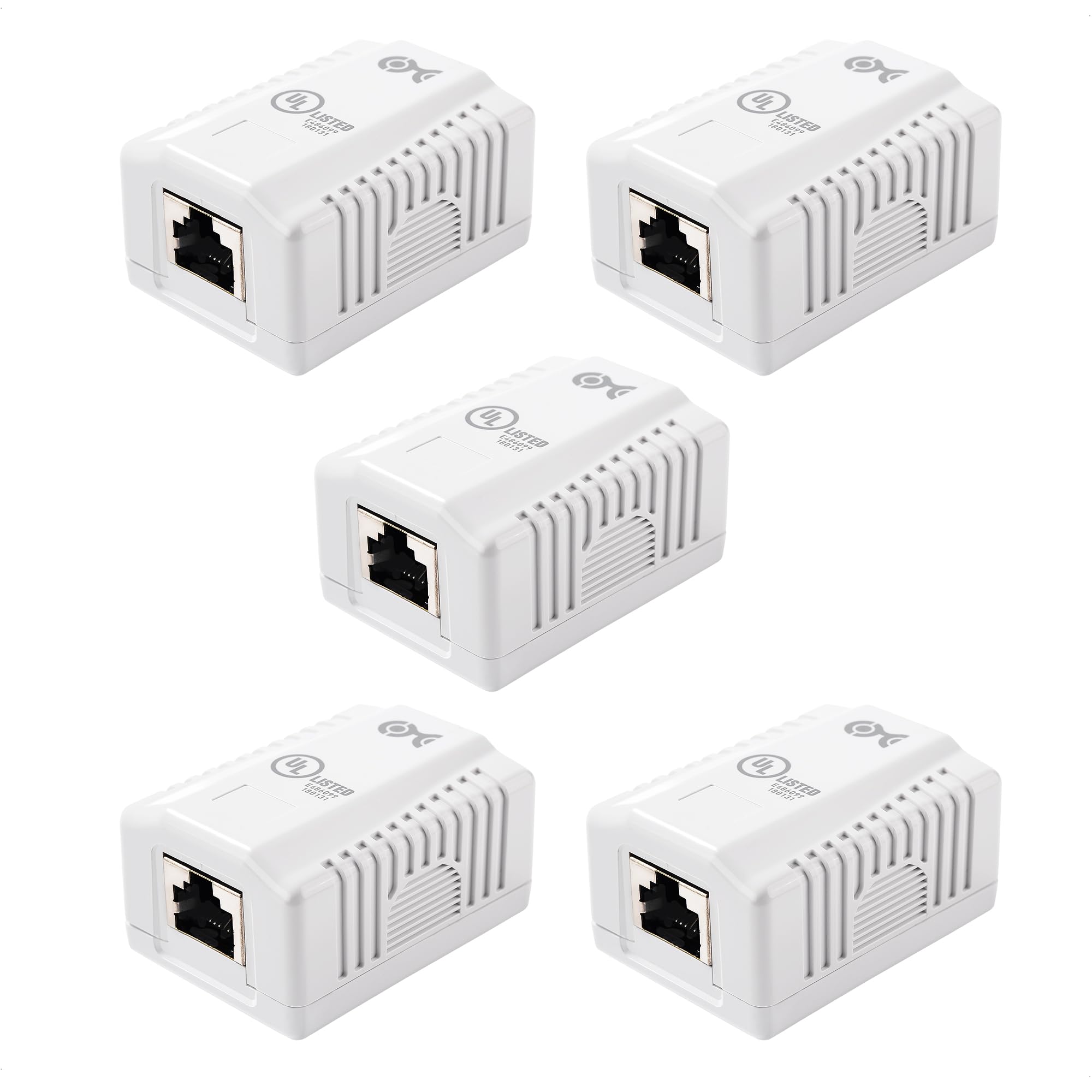 Cable Matters 5-Pack Cat 6a Shielded RJ45 Ethernet Network Adapter