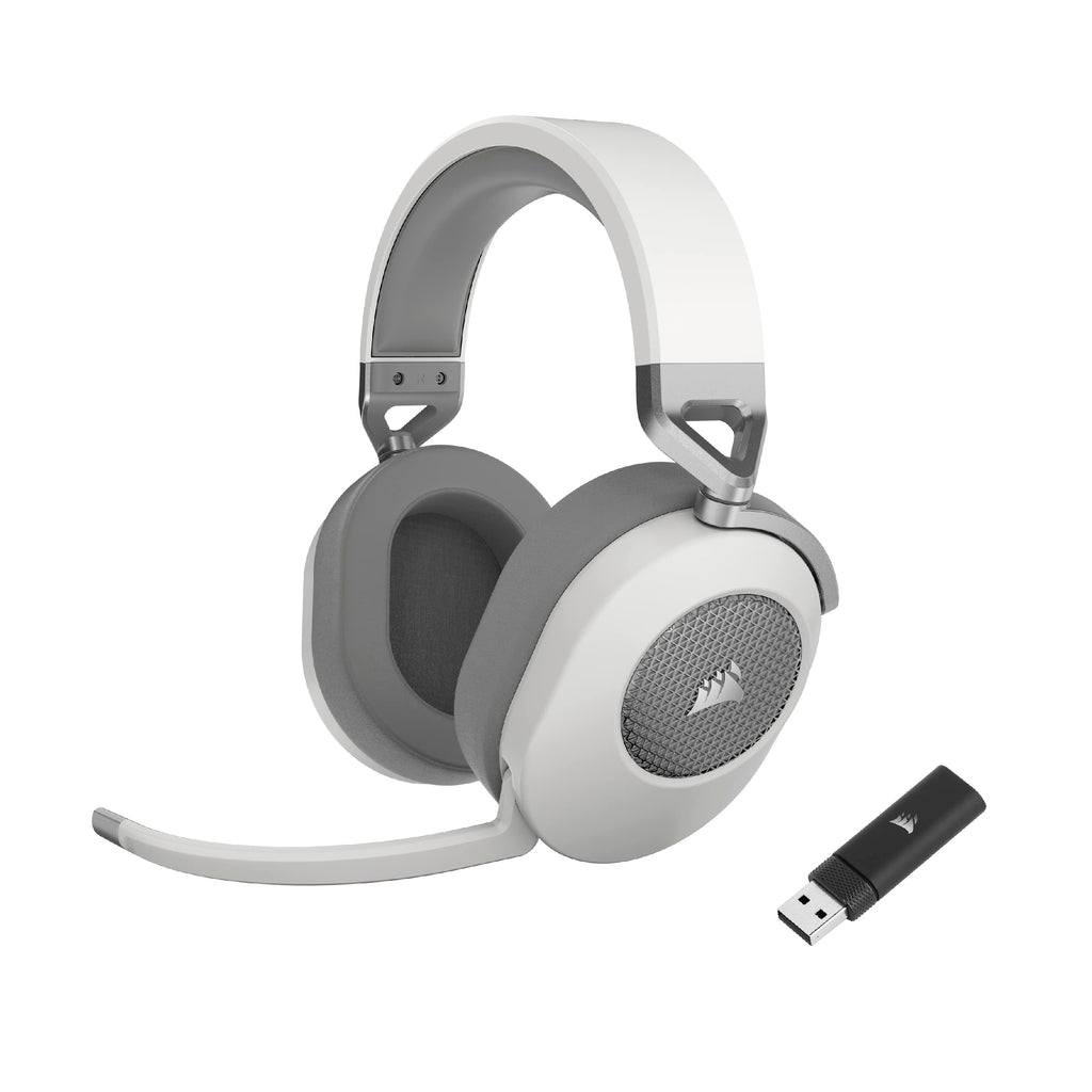 Corsair HS65 Wireless Multiplatform Bluetooth Gaming Headset - Dolby 7.1 Surround Sound - Omnidirectional Microphone - iCUE - PC, Mac, PS5, PS4, Nintendo Switch, Mobile - White