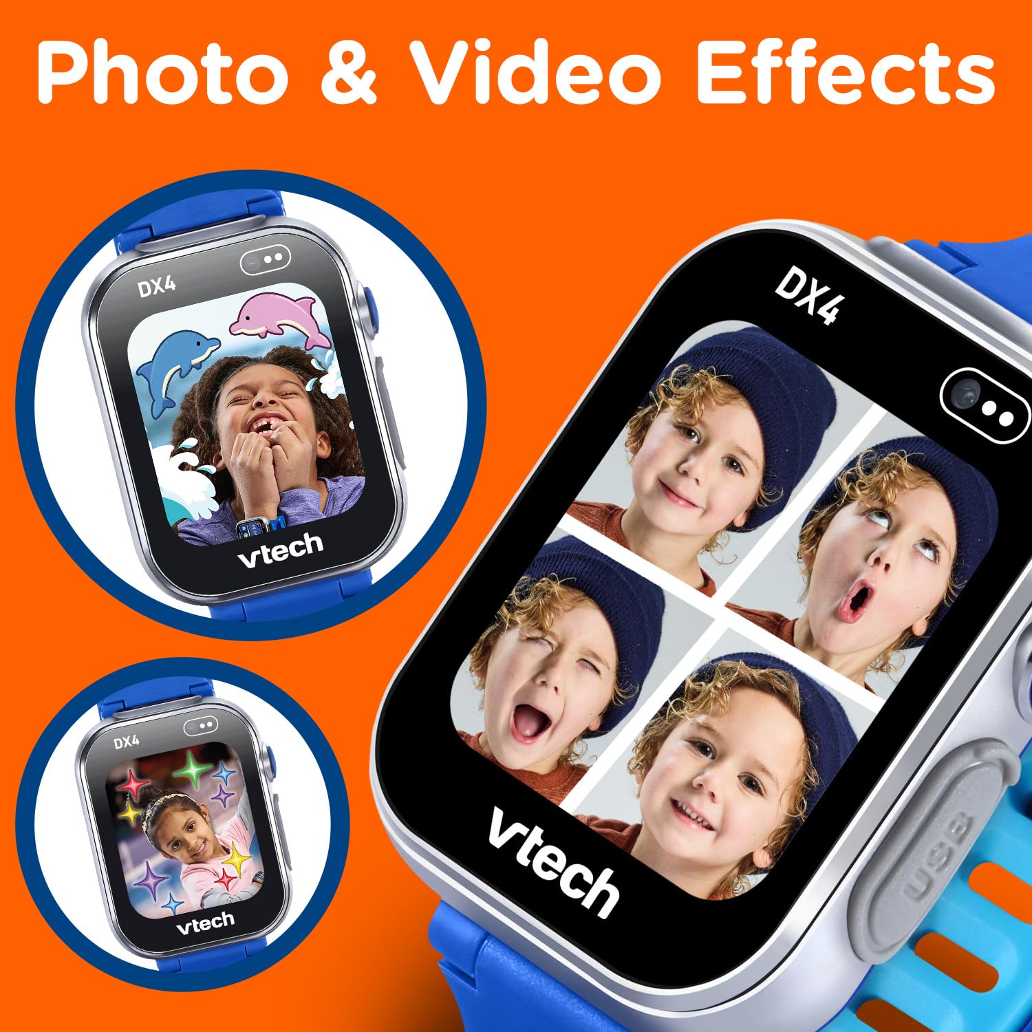VTech KidiZoom Smartwatch DX4, Blue