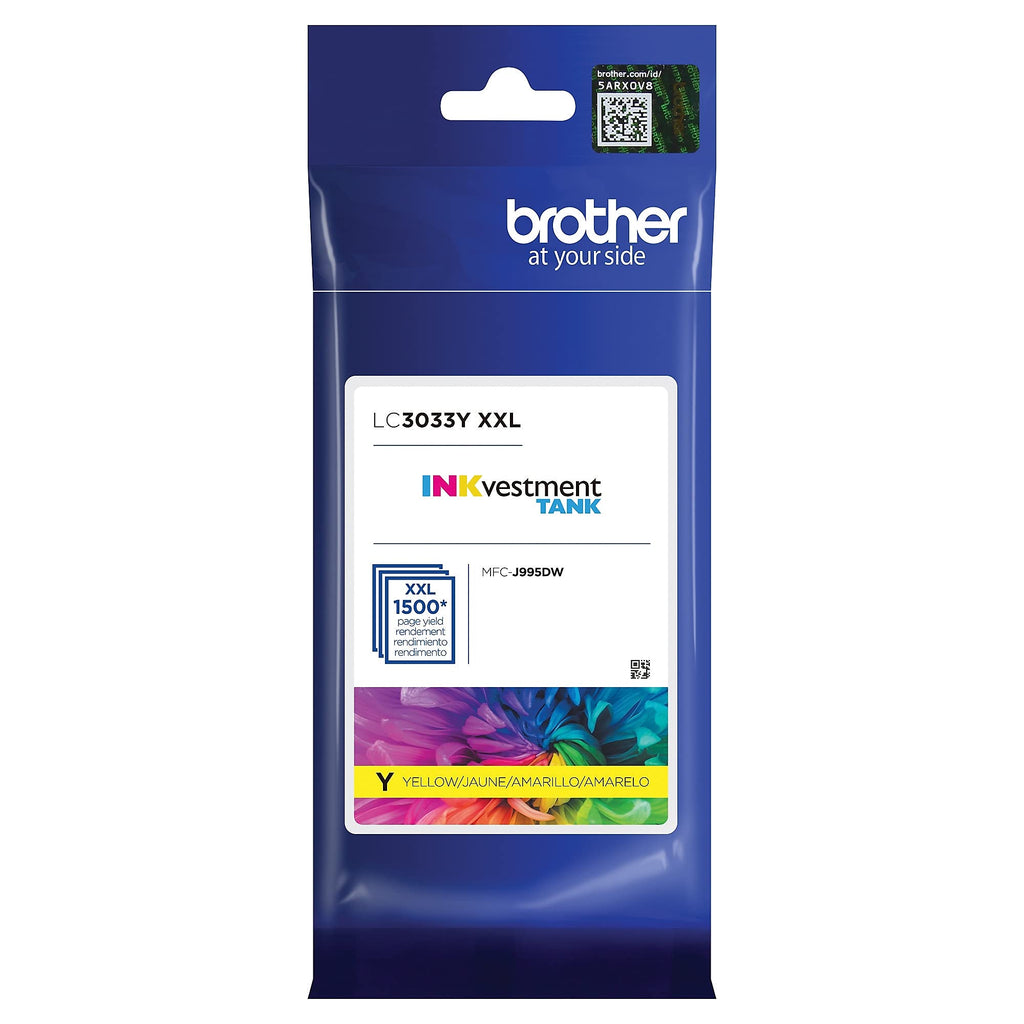 BROTHER LC3033Y Original Yellow Ink Cartridge 1 Piece – Ink Cartridges (Original, Yellow, MFC-J995DW, MFC-J995DW XL, 1 Piece, Extra (Super) Hight Yield)