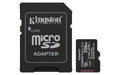 Kingston Canvas Select Plus microSD Memory Card 256GB microSDXC Gen3 150MB/s A1 Card + Adapter - SDCS3/256GB